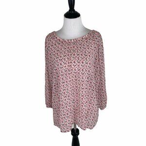 Matilda Jane Women's M Medium Chelsea Top # 18623T NWT Floral Print Semi Sheer